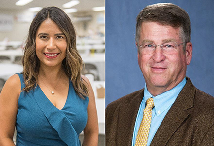 A photo of new Foundation board members Gloria Soto and Larry Lahr.